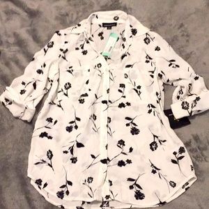 NWT Fortune + Ivy Christelle Button Down Blouse S